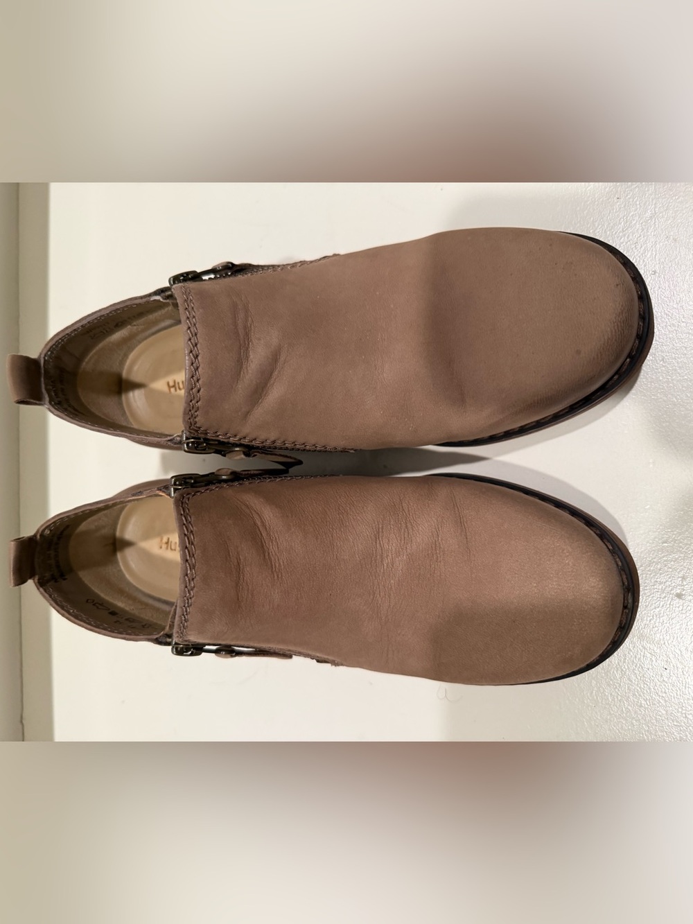 Hush Puppies Women’s Slip-On Loafers in Taupe Brown